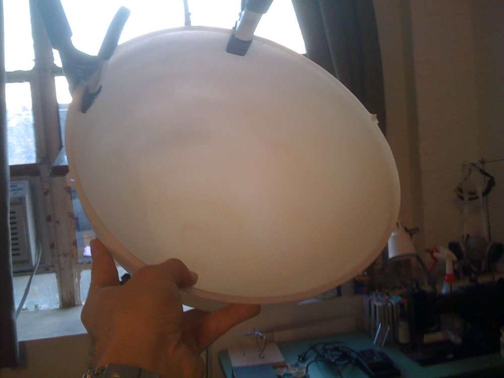 Sprayed Hemisphere